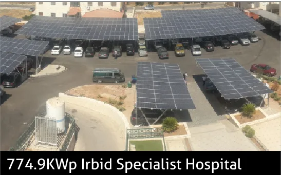 774.9KWp Irbid Specialist Hospital