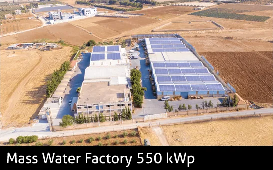 Mass Water Factory 550 kWp